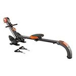 Body Sculpture BR3010 Rower and Gym | Adjustable Resistance | Built-in-Gym | Folds | Free DVD | Track Your Progress | More, Red / Black, One Size