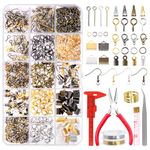 Rustark 1467Pcs Jewelry Making Supplies Kit with Jewelry Pliers, Jewelry Wires, Jump Rings, Jewelry Findings, Jewelry Repair Tools and Accessories for Jewelry Making Repair for Adult and Beginners