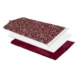 Sacred Artisans FAÍTH Medina Prayer Rugs - Mihrab Maroon, Padded, Thick with Luxury Fabric & Fully Gift Ready