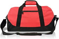 Dalix 18'' Two Tone Duffle Bag in Red Medium