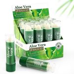 Beauty4Britain 72 x Lip Balm Aloe Vera Full Size 6 Boxes x 12 Balms Unisex Lip Care Wholesale