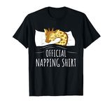 Sleeping Giraffe Lover Official Napping T-Shirt