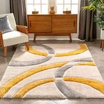 AALMIN CARPET Carpet for Living Room Carpet for Bedroom Anti Skid Carpet Size 4X6 Feet