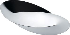 Alessi"Octave" Bread And Breadstick Basket in 18/10 Stainless Steel Mirror Polished, Silver