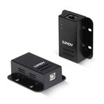 LINDY 42680 USB 2.0 CAT.5/6 Extender With Power Over CAT.5/6 - Black, 50m