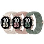 Knossen 20mm Watch Bands Compatible with Samsung Galaxy Watch 6 5 4 40mm 44mm, Galaxy Watch 6 4 Classic, Galaxy Watch 5 Pro, Galaxy Watch 3 41mm, Galaxy Active 2, 3-Pack Galaxy Watch 5 Bands for Women Men (3Pack-Starlight/NuePink/PineGreen)