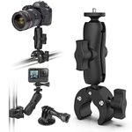 CHEVIK GET ADDICTED Cam-Grip Ultimate Action Camera And Phone Mount Kit For Motorcycle Vlogging-360 Degree Rotation, Compatible With Gopro, Insta, Dji, Sjcam And More