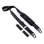 BOOSTEADY 2 Point Rifle Sling with Adjuster Shoulder Pad 1.25 Inch Webbing No Plastic Components All Metal5 Inch Webbing No Plastic Components All Metal