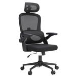 SIHOO M102C Ergonomic Mesh Office Chair, High Back desk chair with 3D Armrests, Up&Down Lumbar Support, Swivel Computer Task Chair, Black