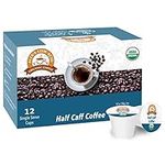 Alex's Low Acid Organic Coffee K-Cups (12 Servings) - Half Caff