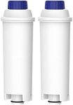 AQUACREST TÜV SÜD Certified Coffee Water Filter, Replacement for De'Longhi 5513292811, DLS C002, CFL-950, SER3017, ECAM/ETAM Series, EC680, BCO420 (Pack of 2, Packing may vary)