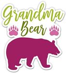 Grandma Bear Sticker - 3" Laptop Sticker - Waterproof Vinyl for Car, Phone, Water Bottle - Grandmother Decal