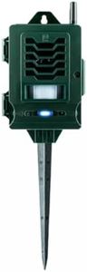 Pestbye® Ultrasonic Smart Link Cat Repellent System - Battery Powered Motion Activated & Waterproof - The Ultimate in Cat Repellers with Ground Stake
