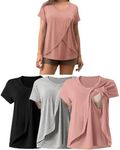 Rnxrbb V Neck Nursing Tops for Brea