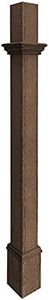 New England Decorative Mounting Post, Espresso, 5'