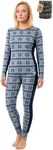 MERINNOVATION Merino Wool Base Layer Set for Women 100% Merino Wool Thermal Underwear Set Base Layer Top and Bottom