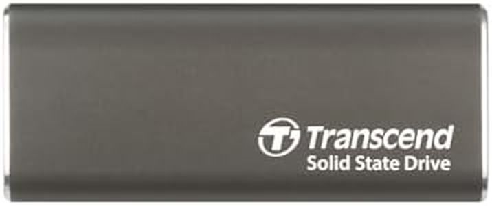 Transcend Portable SSD 2TB External Solid State Drives, up to 1050MB/s USB C SSD External Hard Drive USB 3.2 Gen 2 for iPhone, iPad, Windows, Mac, Android, Tablets, PS5, PS4, Xbox and Smart TV