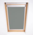 Blackout Roller Roof Blinds for DAKEA code C4A windows (Pewter)