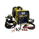 CANAWELD 200 Amp MIG TIG Stick Welder Multi Process Made in Canada Welder 201 SLM All in One Welding Machine LCD Panel Multiprocess 110 V-220 V Portable Welder 3 Year Warranty CSA/QPS Approved (Gold)