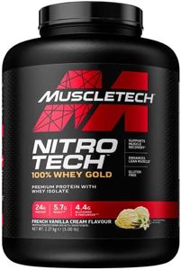 Muscletech Nitro-Tech Whey Gold, Protéines premium avec isolat de lactosérum (l'emballage peut varier) French Vanilla Creme