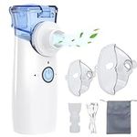 Cinlinso Inhaler Machine for Kids and Adults, Handheld Rechargeable Cool Steam Inhaler, Silent Efficient Mist Set, Adjustable Atomization Rate,Suit for Travel or Home Use with Mouthpiece and 2 Masks