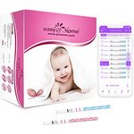 Easy@Home 50 Ovulation Test Strips and 20 Pregnancy Test Strips-Width of 5mm-Powered by Premom Ovulation Predictor iOS and Android App