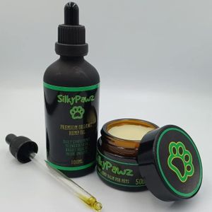 Menudogg Silky Pawz Organic Pet Paw Balm & Hempseed Oil Wellness Pack