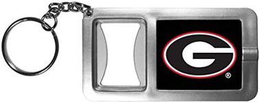 NCAA Siskiyou Sports Fan Shop Georgia Bulldogs Flashlight Key Chain with Bottle Opener One Size Black