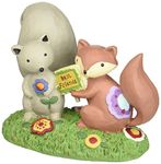 Blossom Bucket Best Friends Squirrel/Fox on Grass Decor