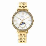 Fossil Women's Jacqueline Stainless Steel Multifunction Watch, Gold Moonphase, One Size, Jacqueline Multifunction Stainless Steel Watch - ES5167