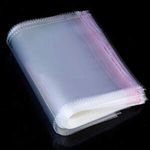 DMS RETAIL Transparent Plastic Packing Bags Adhesive Plastic Poly Bag Clear Self Adhesive Plastic Bags Size 18X23 Inches Extra Large Size (Pack Of 20 Bags)