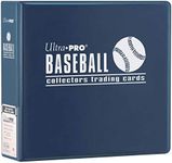 Ultra PRO - 3" Baseball Card Album (Blue), Trading Sports Card Collector Protection Storage Album Binder Memorabilia