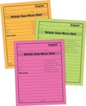 Adams Neon 5 x 4 Inches While You were Out Message Pad 6 Pack (9711NEON)