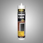 Boss Window and Door, Exterior and Interior Paintable Sealant, White,280ml