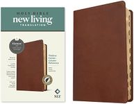 NLT Thinline Center-Column Reference Bible, Filament Enabled (LeatherLike, Rustic Brown, Indexed, Red Letter)