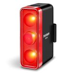 RAVEMEN TR500 500 Lumens Bike Tail Light for Daytime Night Riding, Brake Sensing Bike Rear Light with Side Visibility, 6 Light Modes, USB C Rechargeable Fit Round/Aero Seat Posts