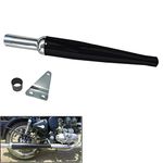 Dhe Best SIL44 Bike Goldstar Glasswool Silencer Exhaust Filter Gold Star Black & Chrome for RE Classic 350