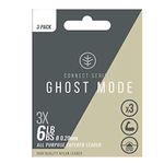 Wychwood GHOST MODE TAPERED LEADER 3 PACK - FLY FISHING LEADER (4lb (5X - 0.15mm) - 9ft)