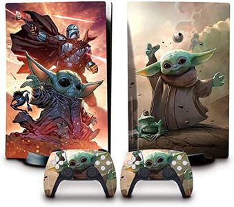 Toxxos PS5 Skin Disc Edition Anime Console and Controller Vinyl Cover Skins Wraps for Playstation 5 Disc Version CD-ROM version green monster