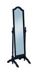 Coaster Home Furnishings Coaster Transitional Cheval Floor Mirror with Arched Top, Black