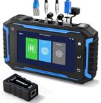 NOYAFA OTDR Fiber Optic Tester, 5.5" Fiber RJ45 Network Tester Tools | Support Event Map Optical Power Meter OLS/VFL/LS 350M Length Ping POE Test, IP Scan,1310/1550nm 150KM Range