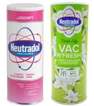 Neutradol Fresh Pink & Vac n Fresh Lily - Carpet Deodorizer & Carpet Freshener - Carpet Cleaner & Odor Eliminator - Effective Refresh with Shake and Vac Carpet Freshener, 2 Pack + Cheeroo Magnet