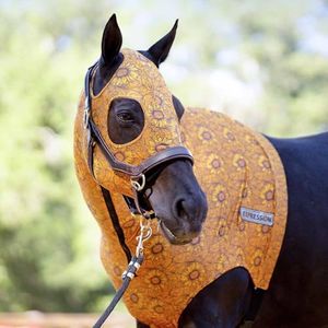 Jeffers Expression Lycra Horse Hood, Full – Stretchy Spandex Mane Cover for Pre Show Prep, Grooming, or Stable Use – Safe, Comfy Protection from Dust – Pairs w/Blanket & Boots - Bloomin' Toolin