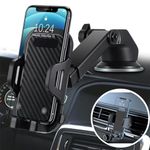 WinkleStar Car Phone Holder, 4 in 1 Phone Holder Car, Car Phone Mount for Dashboard & Vent & Windshield & Desk, Mobile Phone Holder for Car, Car Mount Phone Holder, Universal Phone Car Holder