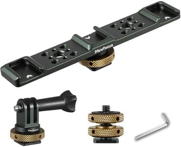 MINIFOCUS Triple Cold Shoe Extension Bar Mount & Hot Shoe to GoPro Mount Adapter