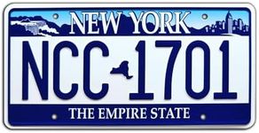 Heroes | NCC 1701 | Metal Stamped License Plate