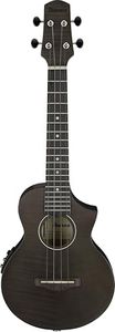 Ibanez UEW12E Ukulele in Black Ice Flat