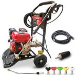 Dealourus Powerful Petrol Pressure Washer – High-Performance 3950psi, Easy to Start, Sturdy with Large Wheels – Ideal for Heavy Duty Cleaning Tasks – Simple Assembly & Clear Instructions