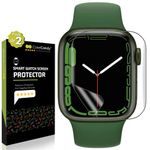 Casecandy Silicone - (2 Pack Screen Protector Guard For Apple Watch Series 8 41Mm | Hd Screen Guard For Apple Watch Series 8 41Mm Screen Size - Hd/3 Months Warranty