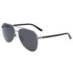 Calvin Klein Unisex's Ck21306s Sunglasses, Shiny Gunmetal, 58/15/140